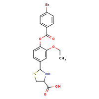 2-[4-(4-bromobenzoyloxy)-3-ethoxyphenyl]-1,3-thiazolidine-4-carboxylic acid
