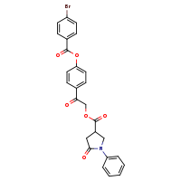 2-[4-(4-bromobenzoyloxy)phenyl]-2-oxoethyl 5-oxo-1-phenylpyrrolidine-3-carboxylate