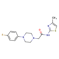 2-[4-(4-fluorophenyl)piperazin-1-yl]-N-(4-methyl-1,3-thiazol-2-yl)acetamide