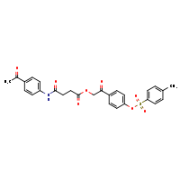 2-{4-[(4-methylbenzenesulfonyl)oxy]phenyl}-2-oxoethyl 3-[(4-acetylphenyl)carbamoyl]propanoate