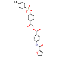 2-{4-[(4-methylbenzenesulfonyl)oxy]phenyl}-2-oxoethyl 4-(furan-2-amido)benzoate