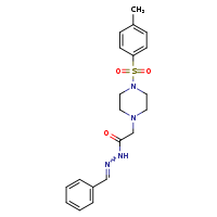 2-[4-(4-methylbenzenesulfonyl)piperazin-1-yl]-N'-[(Z)-phenylmethylidene]acetohydrazide