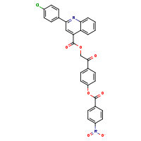 2-[4-(4-nitrobenzoyloxy)phenyl]-2-oxoethyl 2-(4-chlorophenyl)quinoline-4-carboxylate
