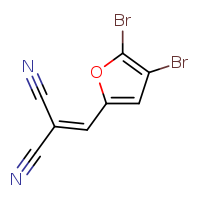 2-[(4,5-dibromofuran-2-yl)methylidene]propanedinitrile