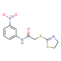2-(4,5-dihydro-1,3-thiazol-2-ylsulfanyl)-N-(3-nitrophenyl)acetamide
