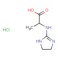 2-(4,5-dihydro-1H-imidazol-2-ylamino)propanoic acid hydrochloride