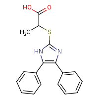 2-[(4,5-diphenyl-1H-imidazol-2-yl)sulfanyl]propanoic acid