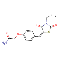 2-(4-{[(5Z)-3-ethyl-2,4-dioxo-1,3-thiazolidin-5-ylidene]methyl}phenoxy)acetamide