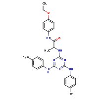 2-({4,6-bis[(4-methylphenyl)amino]-1,3,5-triazin-2-yl}amino)-N-(4-ethoxyphenyl)propanamide