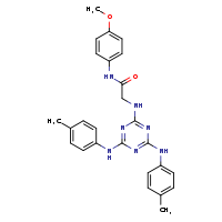 2-({4,6-bis[(4-methylphenyl)amino]-1,3,5-triazin-2-yl}amino)-N-(4-methoxyphenyl)acetamide