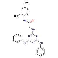 2-{[4,6-bis(phenylamino)-1,3,5-triazin-2-yl]amino}-N-(2,4-dimethylphenyl)acetamide