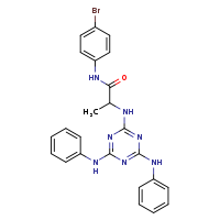 2-{[4,6-bis(phenylamino)-1,3,5-triazin-2-yl]amino}-N-(4-bromophenyl)propanamide
