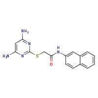 2-[(4,6-diaminopyrimidin-2-yl)sulfanyl]-N-(naphthalen-2-yl)acetamide