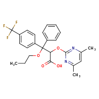 2-[(4,6-dimethylpyrimidin-2-yl)oxy]-3-phenyl-3-propoxy-3-[4-(trifluoromethyl)phenyl]propanoic acid