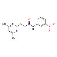 2-[(4,6-dimethylpyrimidin-2-yl)sulfanyl]-N-(3-nitrophenyl)acetamide