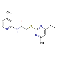 2-[(4,6-dimethylpyrimidin-2-yl)sulfanyl]-N-(4-methylpyridin-2-yl)acetamide