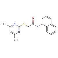 2-[(4,6-dimethylpyrimidin-2-yl)sulfanyl]-N-(naphthalen-1-yl)acetamide