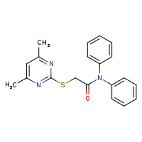 2-[(4,6-dimethylpyrimidin-2-yl)sulfanyl]-N,N-diphenylacetamide