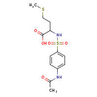 2-(4-acetamidobenzenesulfonamido)-4-(methylsulfanyl)butanoic acid