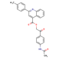 2-(4-acetamidophenyl)-2-oxoethyl 2-(4-methylphenyl)quinoline-4-carboxylate