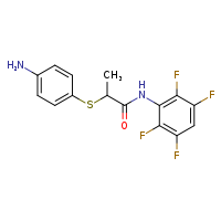 2-[(4-aminophenyl)sulfanyl]-N-(2,3,5,6-tetrafluorophenyl)propanamide