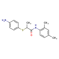 2-[(4-aminophenyl)sulfanyl]-N-(2,4-dimethylphenyl)propanamide
