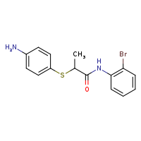 2-[(4-aminophenyl)sulfanyl]-N-(2-bromophenyl)propanamide