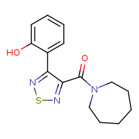 2-[4-(azepane-1-carbonyl)-1,2,5-thiadiazol-3-yl]phenol
