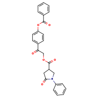 2-[4-(benzoyloxy)phenyl]-2-oxoethyl 5-oxo-1-phenylpyrrolidine-3-carboxylate