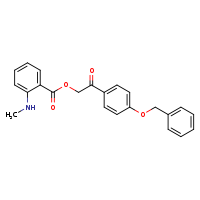 2-[4-(benzyloxy)phenyl]-2-oxoethyl 2-(methylamino)benzoate