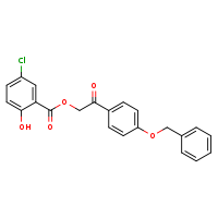 2-[4-(benzyloxy)phenyl]-2-oxoethyl 5-chloro-2-hydroxybenzoate