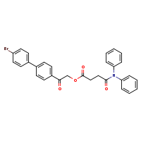 2-{4'-bromo-[1,1'-biphenyl]-4-yl}-2-oxoethyl 3-(diphenylcarbamoyl)propanoate