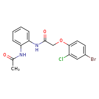 2-(4-bromo-2-chlorophenoxy)-N-(2-acetamidophenyl)acetamide