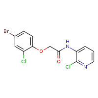 2-(4-bromo-2-chlorophenoxy)-N-(2-chloropyridin-3-yl)acetamide
