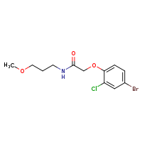 2-(4-bromo-2-chlorophenoxy)-N-(3-methoxypropyl)acetamide