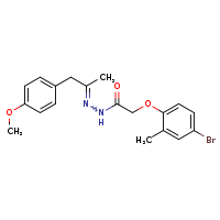2-(4-bromo-2-methylphenoxy)-N'-[(2E)-1-(4-methoxyphenyl)propan-2-ylidene]acetohydrazide