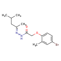 2-(4-bromo-2-methylphenoxy)-N'-[(2E)-4-methylpentan-2-ylidene]acetohydrazide