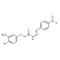 2-(4-bromo-3-methylphenoxy)-N'-[(E)-(4-nitrophenyl)methylidene]acetohydrazide