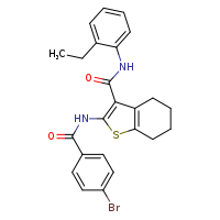 2-(4-bromobenzamido)-N-(2-ethylphenyl)-4,5,6,7-tetrahydro-1-benzothiophene-3-carboxamide