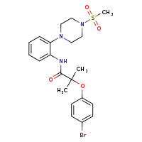 2-(4-bromophenoxy)-N-[2-(4-methanesulfonylpiperazin-1-yl)phenyl]-2-methylpropanamide