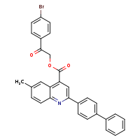 2-(4-bromophenyl)-2-oxoethyl 2-{[1,1'-biphenyl]-4-yl}-6-methylquinoline-4-carboxylate