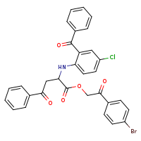 2-(4-bromophenyl)-2-oxoethyl 2-[(2-benzoyl-4-chlorophenyl)amino]-4-oxo-4-phenylbutanoate