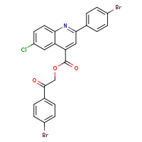 2-(4-bromophenyl)-2-oxoethyl 2-(4-bromophenyl)-6-chloroquinoline-4-carboxylate