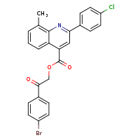 2-(4-bromophenyl)-2-oxoethyl 2-(4-chlorophenyl)-8-methylquinoline-4-carboxylate