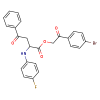 2-(4-bromophenyl)-2-oxoethyl 2-[(4-fluorophenyl)amino]-4-oxo-4-phenylbutanoate