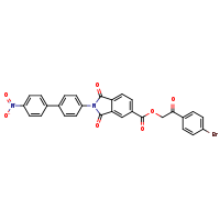 2-(4-bromophenyl)-2-oxoethyl 2-{4'-nitro-[1,1'-biphenyl]-4-yl}-1,3-dioxoisoindole-5-carboxylate