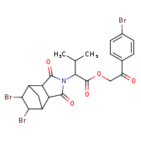 2-(4-bromophenyl)-2-oxoethyl 2-{8,9-dibromo-3,5-dioxo-4-azatricyclo[5.2.1.0²,?]decan-4-yl}-3-methylbutanoate