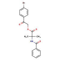 2-(4-bromophenyl)-2-oxoethyl 2-methyl-2-(phenylformamido)propanoate