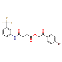 2-(4-bromophenyl)-2-oxoethyl 3-{[3-(trifluoromethyl)phenyl]carbamoyl}propanoate