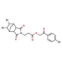 2-(4-bromophenyl)-2-oxoethyl 3-{8,9-dibromo-3,5-dioxo-4-azatricyclo[5.2.1.0²,?]decan-4-yl}propanoate